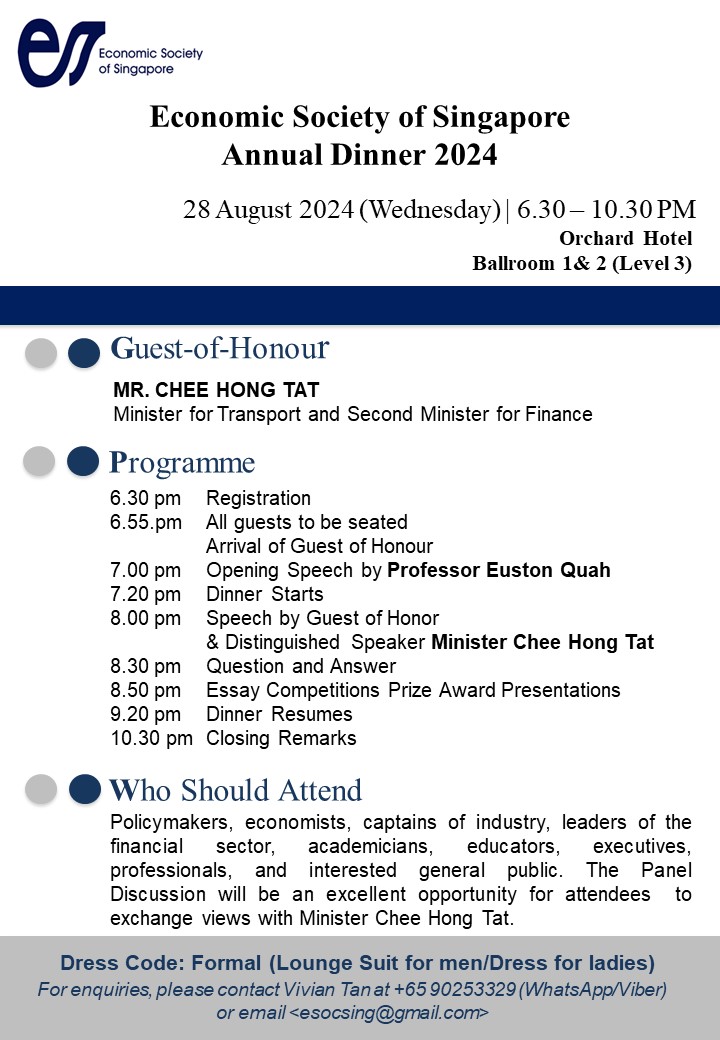 68th Economic Society of Singapore Annual Dinner