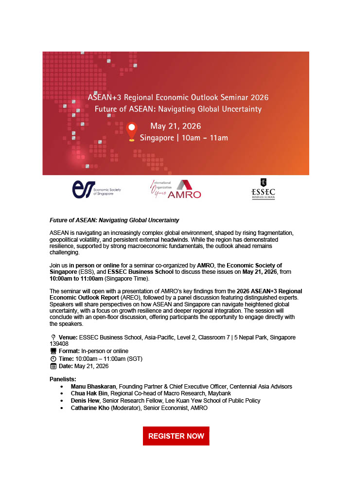 ESS-AMRO-ESSEC: “Future of ASEAN: Navigating Global Uncertainty”